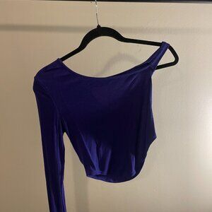 Free people Asymmetrical blue top